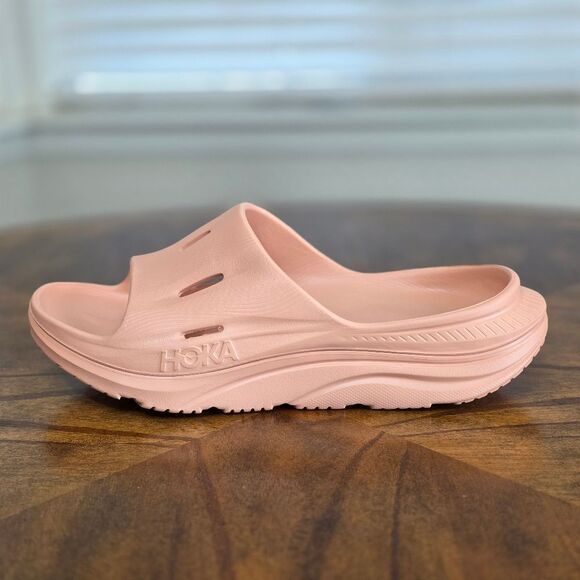 Hoka Ora Recovery Slide 3 Sandals Men's 10 Sandstone Beige Tan Clifton Bondi New - Picture 7 of 14